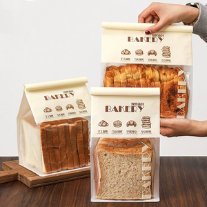 Sacs en papier kraft polyvalents avec fenêtre pour l'emballage de pain, de pâtisserie et de sandwichs - Product Image 4