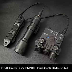 Pointeur laser tactique multifonction en métal PEQ15 <span class=keywords><strong>DBAL</strong></span> avec boîte de batterie OGL à queue de souris, viseur laser vert, lampe torche - Product Image 3
