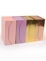 Offre Spéciale avec logo en feuille d'or vente en gros Guangzhou emballage à prix d'usine boîte cadeau magnétique pliable avec couvercle personnalisable or rose