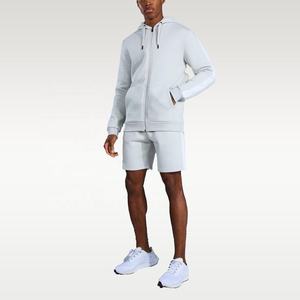 Conjunto de ropa deportiva para hombre, set doble de algodón liso, OEM, venta al por mayor - Product Image 4