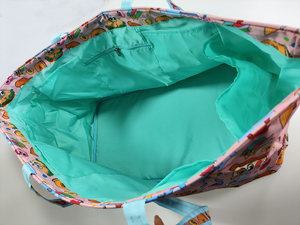 Toile Oxford imperméable PVC enduit impression personnalisée grand sac fourre-tout utilitaire ultime pour la plage voyage marché shopping - Product Image 5