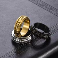 Bague rotative en acier inoxydable pour homme, motif écaille de dragon mythique, style punk cool, bijoux motard nordique