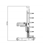 Robot de transfert de cartons multicouches Laser SLAM 300 kg M50J-F, hauteur de levage 4 m, AMR de ramassage autonome avec pince pour entrepôt