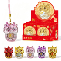 Boîte Mystère Lucky Lion : Pendentif Énergétique Bénédiction de la Bête Auspicieuse, Breloque de Sac à Dos Cartoon, Accessoires de Décoration pour Voiture