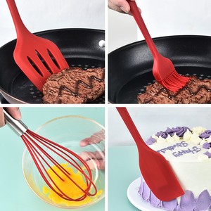 Accesorios para el hogar y la cocina, 5 uds., utensilios de cocina resistentes al calor de silicona, juego de espátula de cocina <span class=keywords><strong>barata</strong></span> - Product Image 3