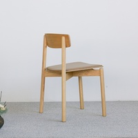 Chaise de salle à manger vintage en bois massif chaise de table de livre moderne chaise d'étude en hêtre avec dossier de salle à manger vente en gros