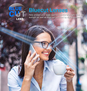 1.56 เลนส์สีขาว BLUECUT Deluxe เลนส์สะท้อนแสงต่ํา เลนส์ตัดสีน้ําเงิน - Product Image 4