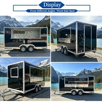 Remorque alimentaire commerciale à fort potentiel de profit, cuisine mobile complète type Black Box, à double essieu, pour la restauration et la vente ambulante