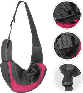 Sac à dos de transport pour animaux de compagnie, sac à bandoulière portable pliable noir pour petit chien, sac à dos de transport pour chien et chat, échantillon gratuit - Product Image 2