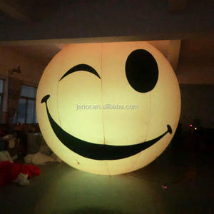Éclairage d'événements en plein air, visage souriant gonflable, émoticône pour la publicité - Product Image 2