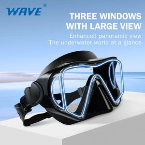 قطعة فم من السيليكون الجاف برؤية واسعة للغوص - Product Image 3