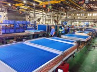 Échangeur de chaleur à revêtement Blygold, serpentin en cuivre et ailettes en aluminium OEM pour chambres froides et pompes à chaleur