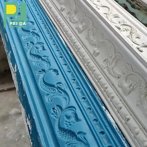 Villa Décoration <span class=keywords><strong>De</strong></span> Fiber <span class=keywords><strong>De</strong></span> <span class=keywords><strong>Verre</strong></span> <span class=keywords><strong>De</strong></span> Gypse Blanc Couleur Dorée <span class=keywords><strong>Plafond</strong></span> Corniche <span class=keywords><strong>de</strong></span> Moulage - Product Image 3