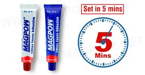 MAGPOW MPA101 adesivo in <span class=keywords><strong>resina</strong></span> <span class=keywords><strong>epossidica</strong></span> bicomponente trasparente ad alta adesione <span class=keywords><strong>per</strong></span> <span class=keywords><strong>acciaio</strong></span> - Product Image 2