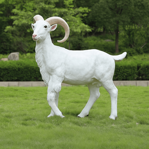 Esculturas de <span class=keywords><strong>Cabras</strong></span> y Ovejas de Resina Personalizadas para Decoración de Granjas al Aire Libre - Product Image 1