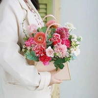 CSMD Fabricants chinois Fournisseur de Yiwu Prix bon marché Boîtes d'emballage de fleurs vertes vides en papier de gros pour fleuriste