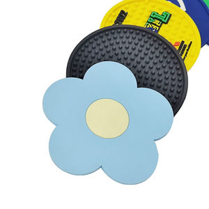 Posavasos de silicona con diseño encantador, redondo, antideslizante, con aislamiento térmico, impermeable, para protección del escritorio del bar en casa - Product Image 3