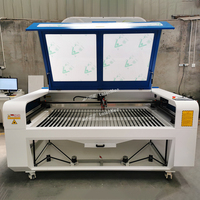 Machine de découpe laser CO2 CNC pour bois, table de travail double 1600x1000mm, pour gravure sur verre, pierre, papier, MDF, production de signalétique, refroidissement par eau