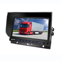 Monitor de vídeo Ahd de 7 pulgadas para coche, pantalla de 720p Dvr dividida, Tft, Lcd, para camión, Tractor, autobús, vista trasera