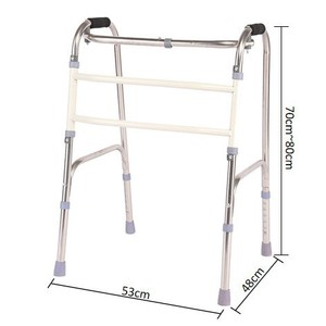 Stainless Steel Twisting <b>Walker</b> Height Adjustable Non Slip Pads Comfort Grip For <b>Elderly</b> Rehabilitation - Product Image 2