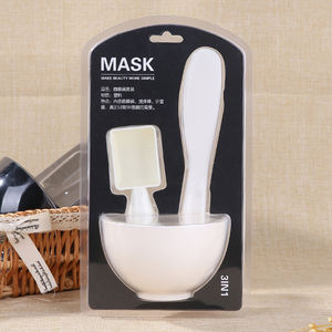 Lameila 3 en 1 couleur blanche Diy Plus Size Cosmetic Facial Beauty Clay Mask Plastic Face Mixing Bowl Set With Spatule D0892 - Product Image 4