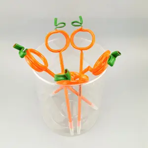 Penna a sfera arancione penna a sfera creativa a tubo penna a sfera cartone animato PET penna a sfera