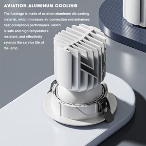 Hiện đại chống chói lõm downlight cho khách sạn 15W đến 40W Vòng nhôm <span class=keywords><strong>COB</strong></span> dẫn ánh sáng tại chỗ 20W 30W tùy chọn - Product Image 5