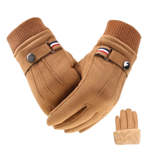 Guantes de Invierno Tejidos Cálidos con Pantalla Táctil, Antideslizantes, de Hilo Suave, para Hombre y Mujer, Guantes de Moda para Exteriores - Product Image 1