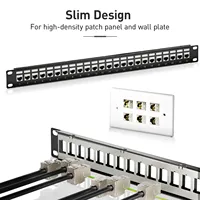 ZOERAX Module Keystone blindé CAT6A RJ45 Cat 6A Ethernet 10 Gbit avec blindage métallique