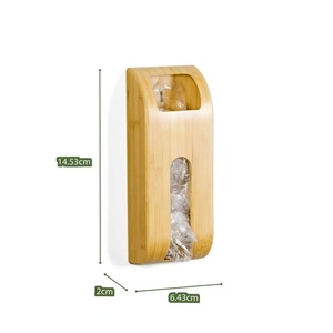 Organizzatore per Sacchetti in Plastica <span class=keywords><strong>da</strong></span> Parete in Bambù Naturale, Porta Sacchetti per Dispensa e Cucina - Product Image 6