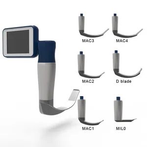 不锈钢Mac 1 2 3 4，D刀片便携式可重复使用的视频喉镜在麻醉设备和附件