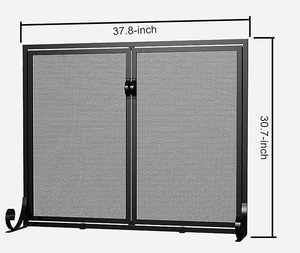 Zhongpin Heavy Duty Chimenea Guardia 3 Panel Diseño atractivo Ecológico Fireguards Cubierta de malla Pantallas de chimenea plegables - Product Image 4