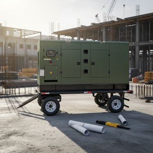Grupos Electrógenos Diésel Súper Silenciosos Shoukuo Monofásicos 220V 10KW-20KW Trifásicos 380V 50Hz / 60HZ de Marco Abierto Portátiles Importados - Product Image 1