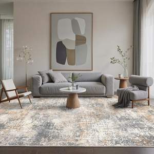 พรมปูพื้นลายนามธรรมทันสมัย ขนาด 8x10 ฟุต ซักได้ กันลื่น เนื้อนุ่ม สำหรับห้องนั่งเล่น ห้องนอนขนาดใหญ่ ตกแต่งบ้าน <span class=keywords><strong>สี</strong></span><span class=keywords><strong>เบ</strong></span>จน้ำตาลอุ่น - Product Image 6