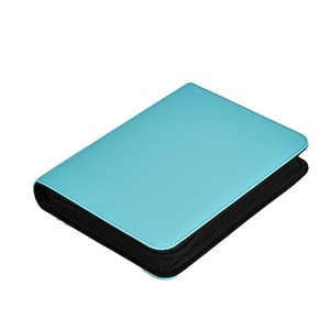 Album de cartes de sport personnalisable Pengle avec fermeture éclair, 12 pochettes, capacité de 480 cartes, 20 pages à chargement latéral, matériau PU, rectangulaire - Product Image 3