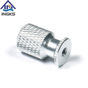 Tùy chỉnh nhôm <span class=keywords><strong>CNC</strong></span> gia công kim cương có khía chèn tròn với đầu ren bên trong - Product Image 2