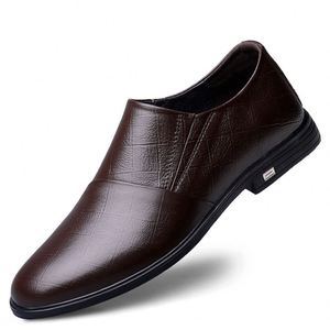 Chaussures habillées de luxe en cuir souple de haute qualité, à lacets, bout carré, respirantes, antidérapantes et légères pour hommes, tailles 37-45 - Product Image 6