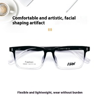 Nouveau TR90 lunettes à monture carrée à la mode conception d'étudiant d'affaires Ultra-léger confortable peut être ajusté populaire mixte solide