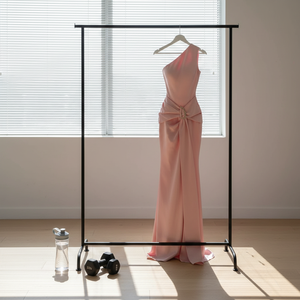 Robe de soirée asymétrique de luxe pour femme élégante, cintrée à la taille, amincissante, pour banquet formel - Product Image 4