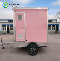 Toilettes mobiles amovibles pour l'extérieur, toilettes portables, WC, toilettes mobiles sur roues