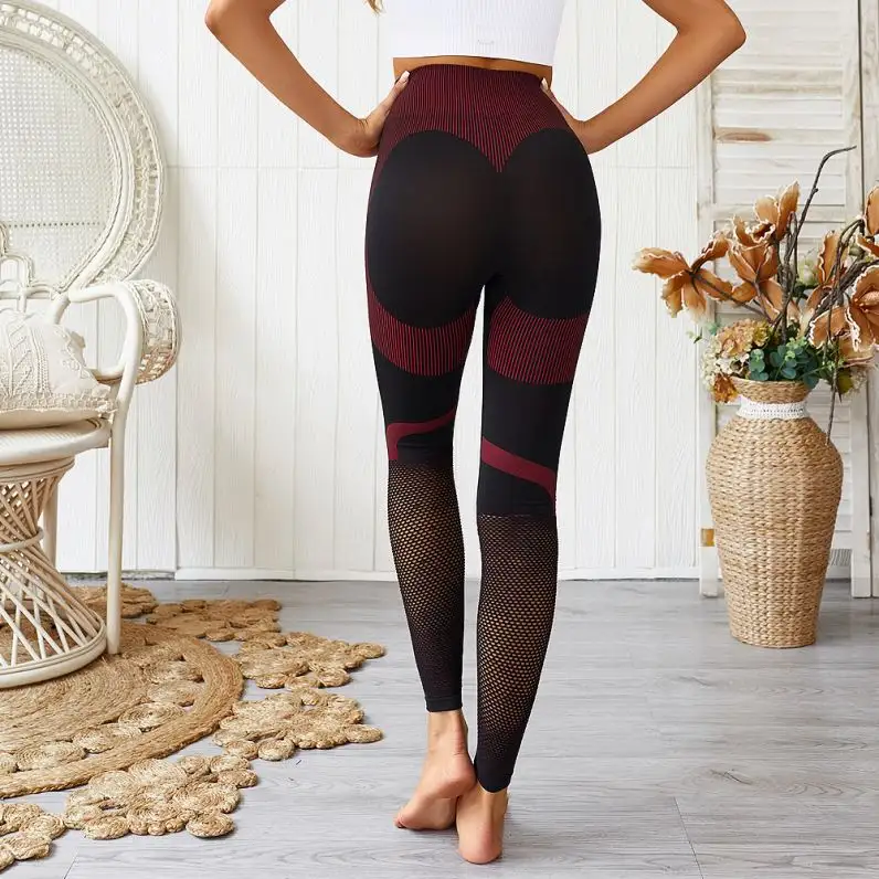 Pants Sports Hot Hear Shape Butt Love Knit Yoga Fitness Hips Seamless Leggings