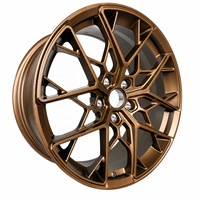Rines Monobloque Forjados para Audi RS3 RS4 RS5 19, 20", Diseño Cóncavo, Negro Brillante, 12, 000T, Rines Forjado Rendimiento