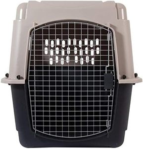 Safe Foldable Iron & Plastic Double Door Design Pet Cage <b>Dog</b> Carrier Super Large Space Air Transport Box with Wheels - Product Image 4