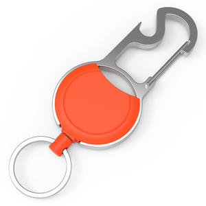 Белый черный сплав рамка легко тянуть пряжку выдвижной брелок Анти-потери булавка значок колеса - Product Image 3