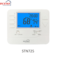 2 Heat 1 Cool 5/1/1 Termostato de sala de gas o eléctrico programable con ajuste de oscilación de calefacción y refrigeración