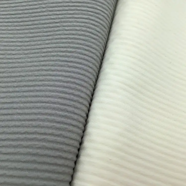 Nieuwigheid Populaire Stijl 100% Polyester 3d Streep Textuurstof Voor Jas
