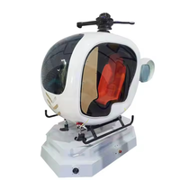 Simulador de Vuelo Virtual 9D, Máquina de Juego de Helicóptero, Construcción de Fibra de Vidrio y Metal, JiaYi