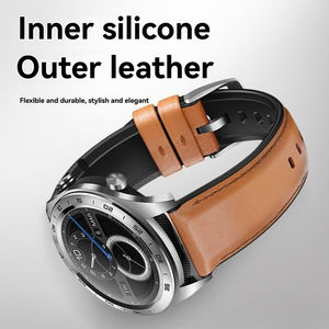 Correa de reloj de cuero de silicona delantera y trasera I 20mm 22mm para Samsung <span class=keywords><strong>Galaxy</strong></span> <span class=keywords><strong>Watch</strong></span> <span class=keywords><strong>5</strong></span> <span class=keywords><strong>Watch</strong></span> Band - Product Image 4