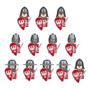 Figurines de soldats de la <span class=keywords><strong>Rome</strong></span> antique, chevaliers du Moyen Âge, blocs de construction en plastique, jouets, personnalisation, ensembles de blocs de construction MOC - Product Image 1