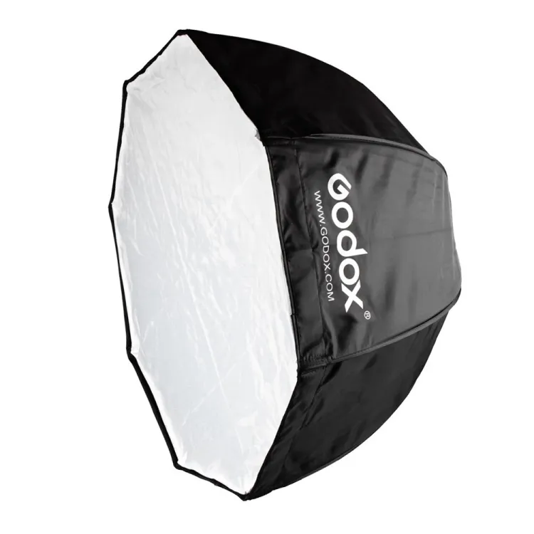 Godox Studio foto portabel, payung reflektor kotak lembut payung Speedlite oktagon portabel 120cm untuk fotografi